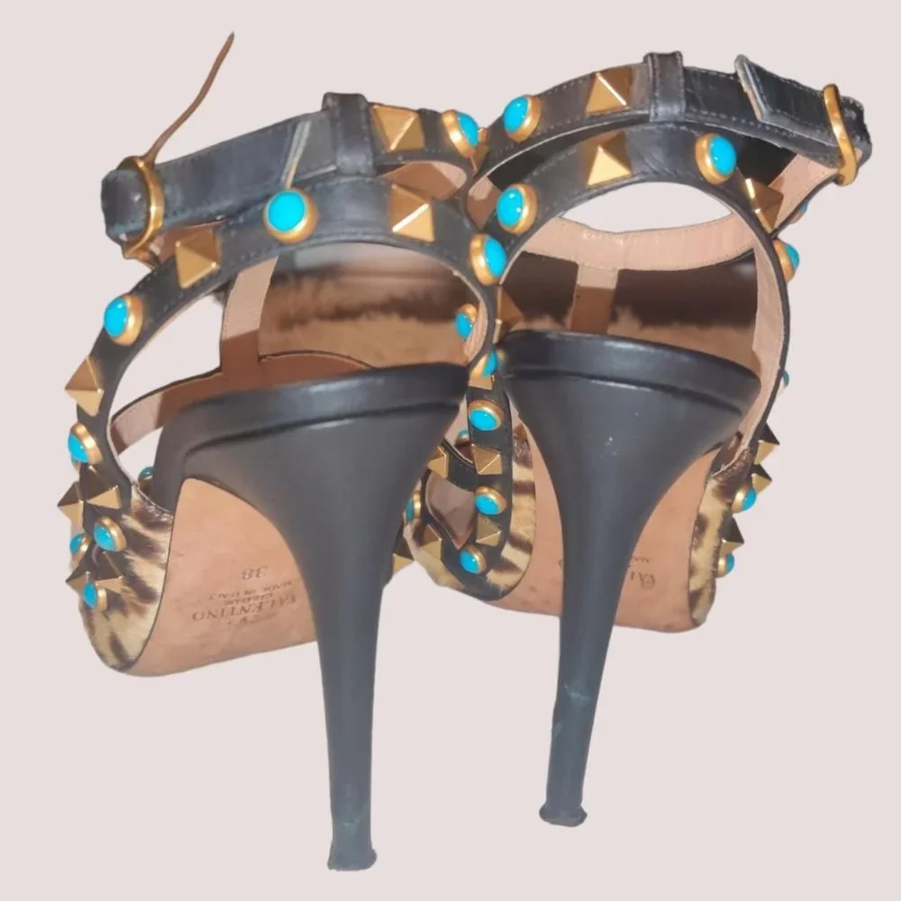 Valentino Garavani Rockstud Leopard Stilettos !!! - Picture 9 of 11
